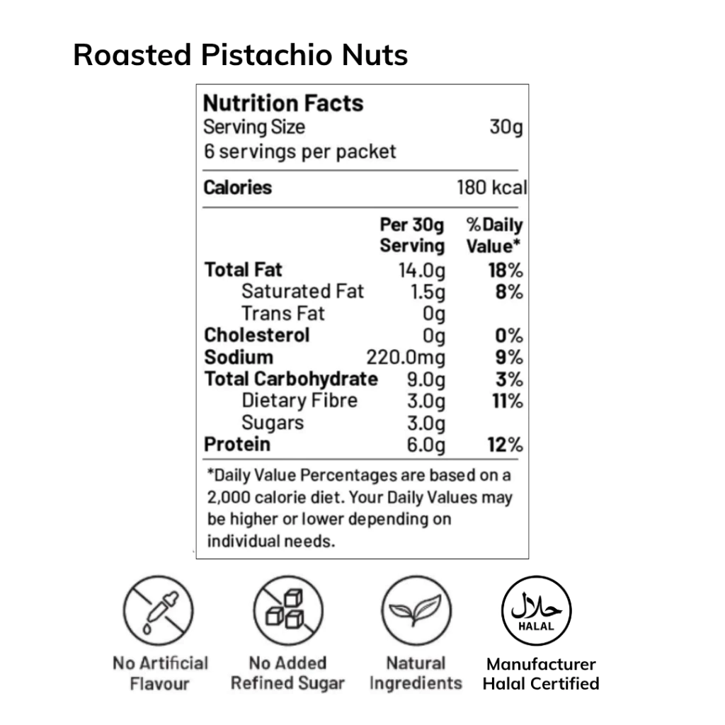 Kacang Pistachio USA Nuts Roasted AAA Carton Pack 5kg UNSALTED CALIFORNIA USA KACANG CERDIK FAKTA NUTRISI NUTRITION FACT harga murah cheap price kedai shop borong pemborong pengimport pembekal pengedar wholesale supplier importer kilang factory delyrose shah alam selangor KUALA LUMPUR malaysia singapore singapura brunei indonesia thailand