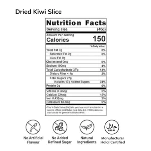 Buah Kering Kiwi Hijau Dried Fruit Green Carton 5kg 10kg 1kg 100g 120g 150g 200g 250g 300g 400g 500g 800g nutrition fact fakta nutrisi segar fresh mix A AA VIP medium large jumbo pack mini harga murah cheap price kedai shop borong pemborong pengimport pembekal pengedar wholesale supplier importer kilang factory delyrose shah alam selangor malaysia kuala lumpur singapore singapura brunei indonesia thailand