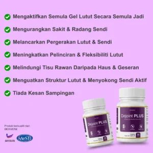 dejoint plus delyrose supplement ubat sakit lutut rawan sendi tulang belakang gel radang tisu malaysia